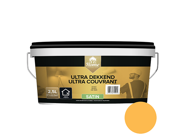 Muur- & Plafondverf Ultra Dekkend Satijn Amber 2,5l