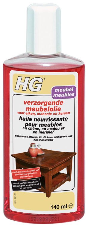 Hg Verzorgende Meubelolie Voor Eiken, Mahonie & Kersen 140ml
