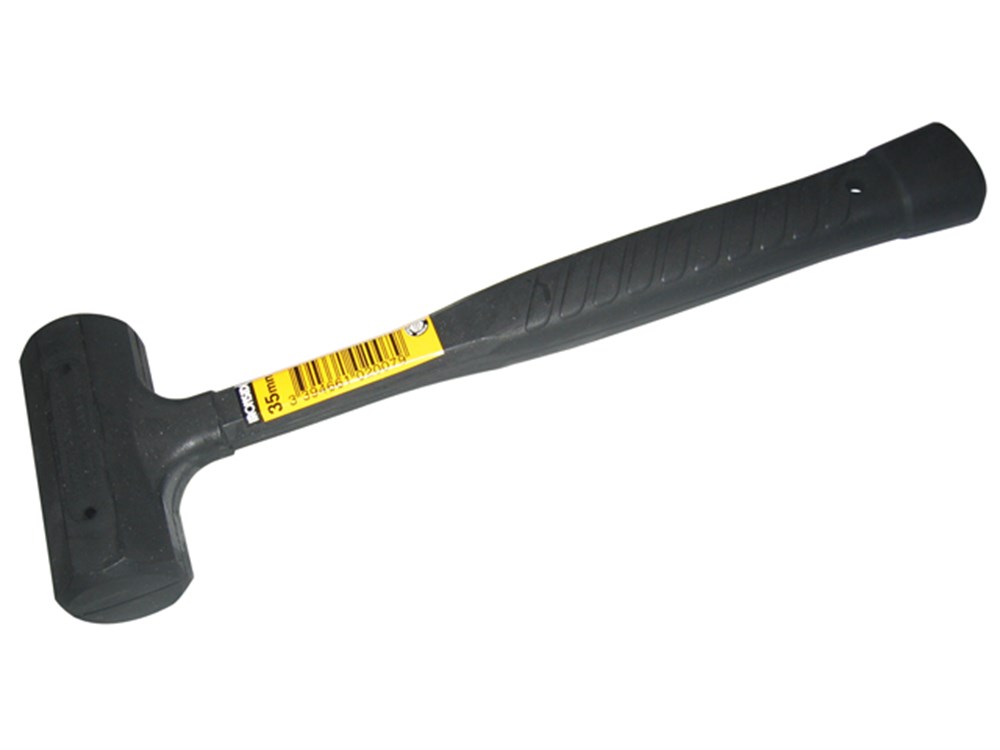 TERUGSLAGVRIJE VUISTHAMER RUBBEREN KOP Ø45MM