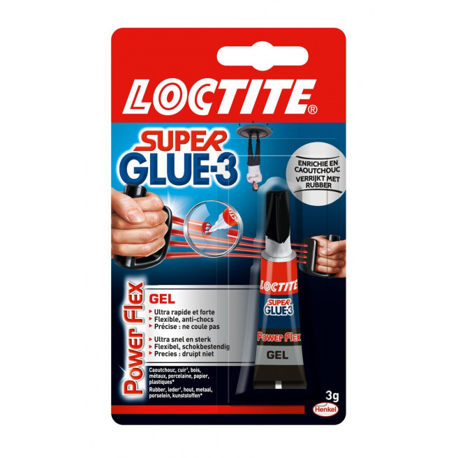Secondelijm Loctite Superglue-3 Power Flex 3g