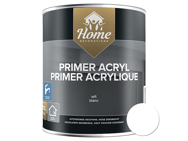 ACRYL PRIMER WIT VOOR HOUT EN MDF 750ML