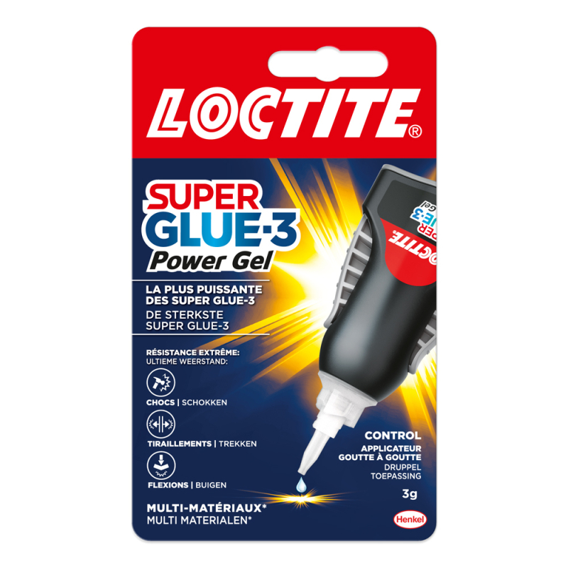 SECONDELIJM LOCTITE SUPERGLUE-3 FLEX GEL CONTROL 3G