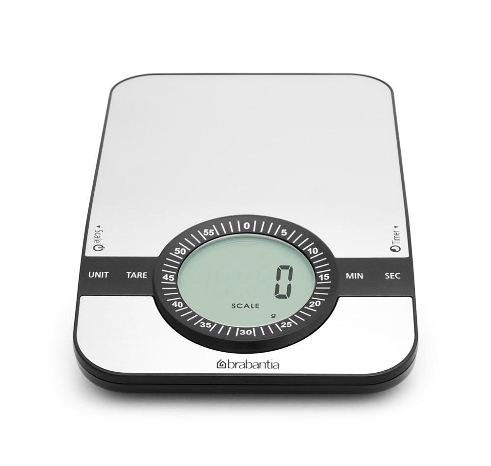 Digitale Keukenweegschaal Met Timer Rechthoekig Mat Rvs