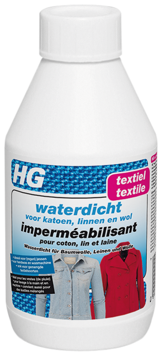 Hg Imperméabilisant Pour Coton, Lin, Laine & Textiles Mélangés 300ml
