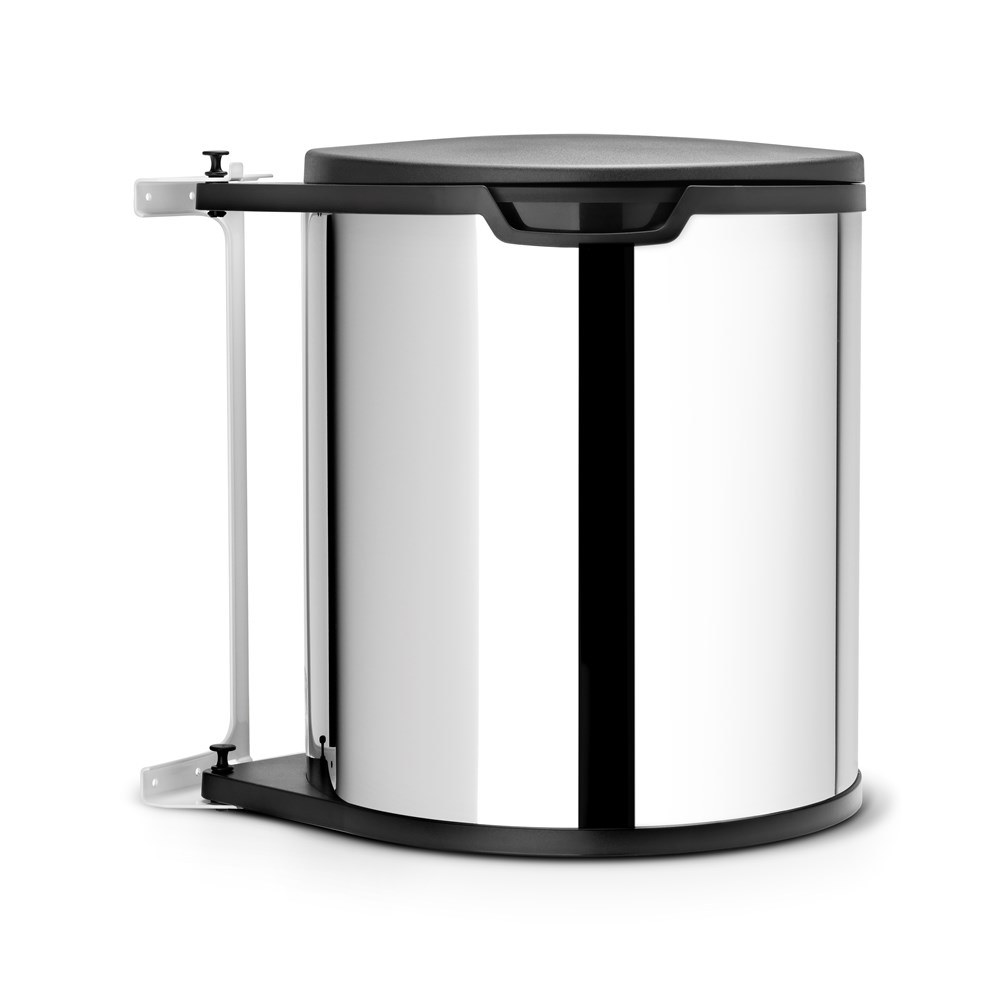 Inbouwemmer 15l Blinkend Staal