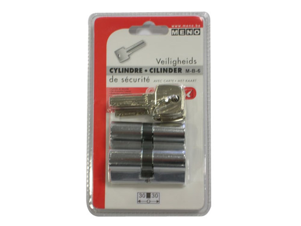 Cilinder M-b-6 30x30 Twins (onder Blister)