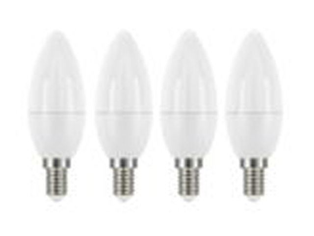 LEDLAMP VLAM E14 WARM WIT - 5,2W 470LM - 4 ST