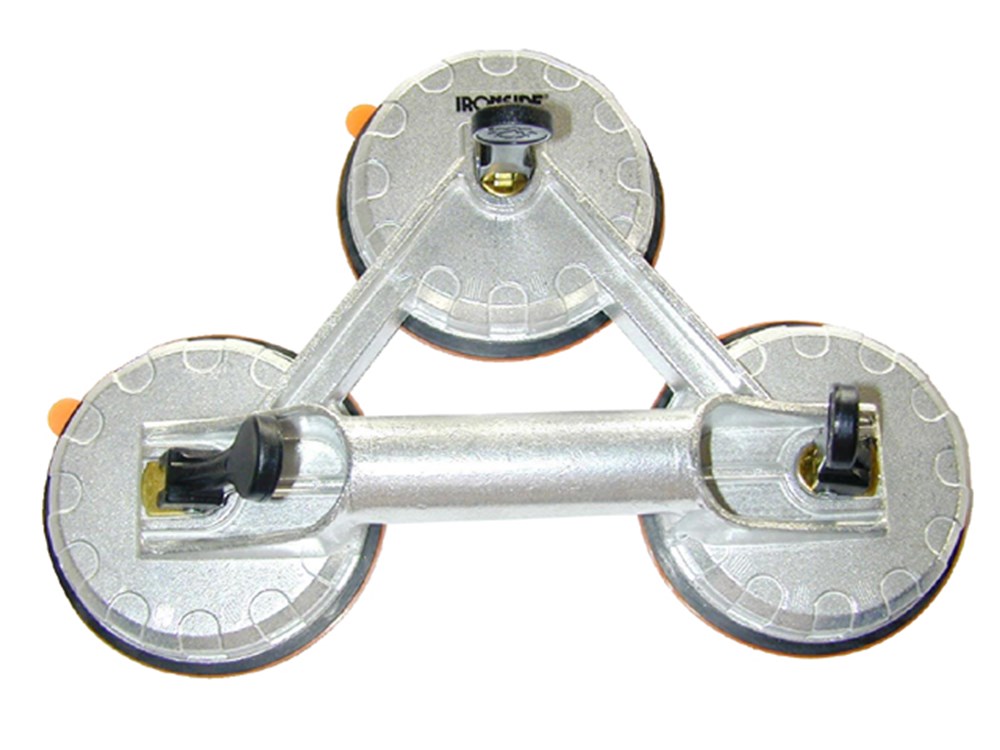 ZUIGNAP MET 3 KOPPEN DIAM.123MM 80KG ALUMINIUM