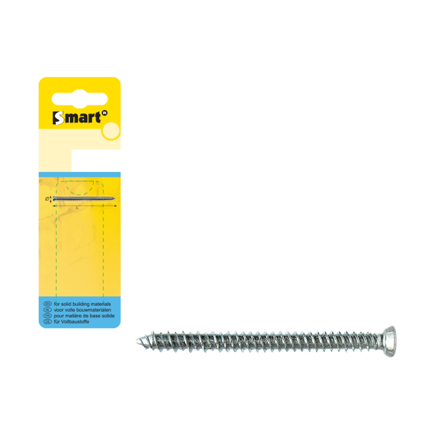 Kozijnschroef Vzk-t30 ø7,50x72 Zn