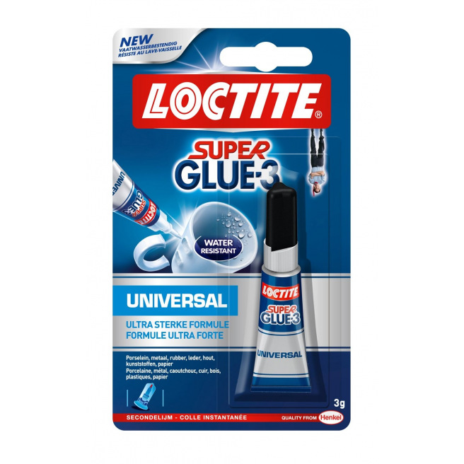 Colle Instantanée Loctite Superglue-3 Liquid Universal 3g
