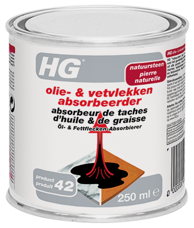 HG OLIE- & VETVLEKKEN ABSORBEERDER 250ML