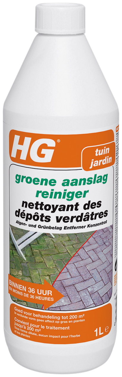 HG GROENE AANSLAGREINIGER 1L