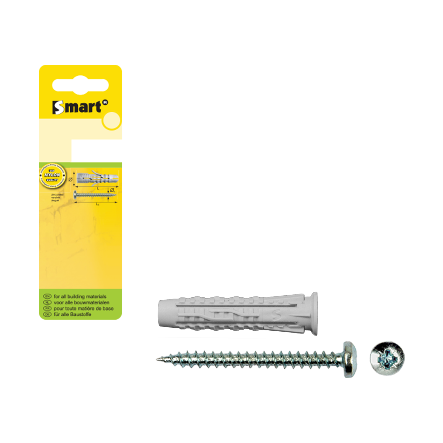 Cheville Smart + Vis Tc ø5x25 Nzn