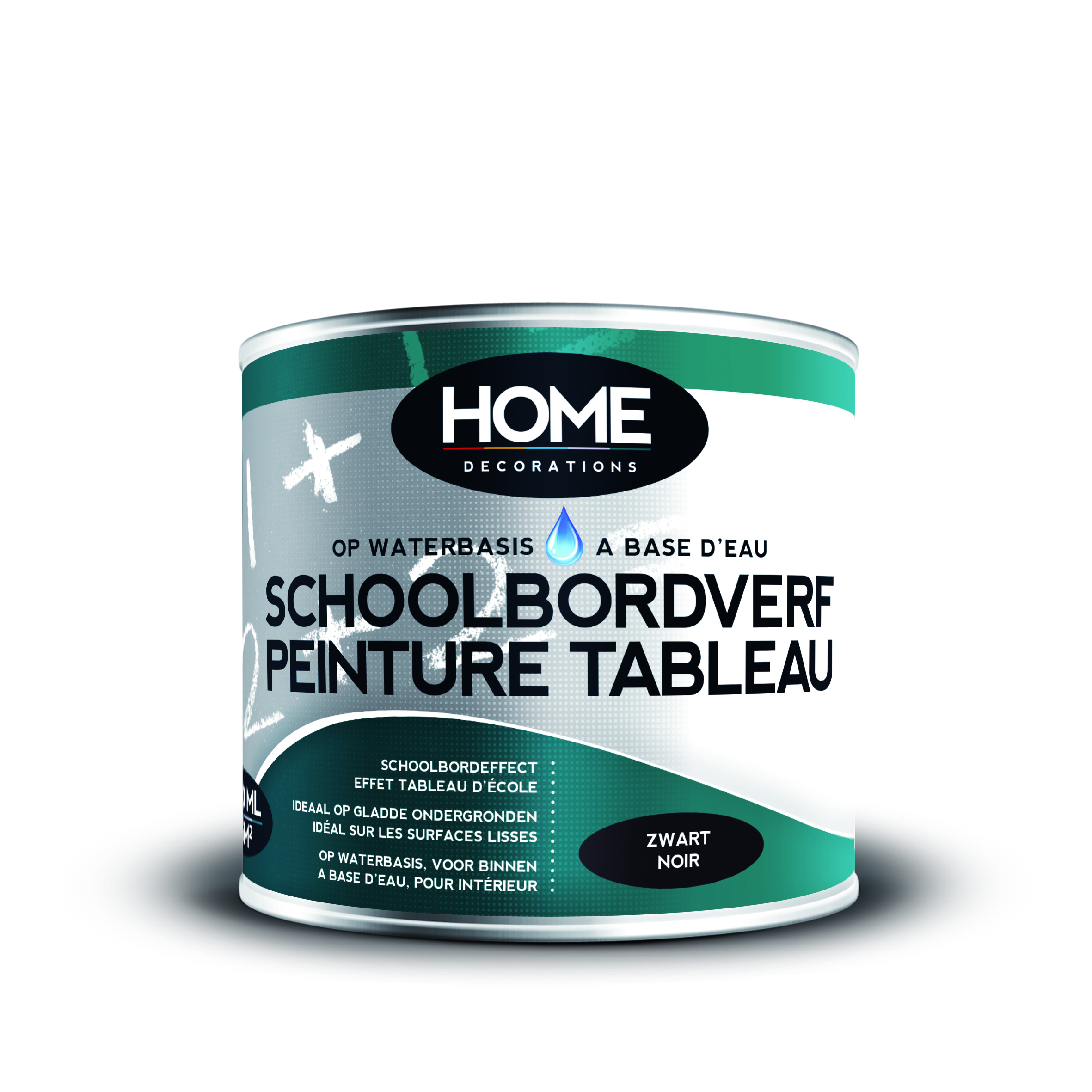 Schoolbordverf Zwart 0,5l